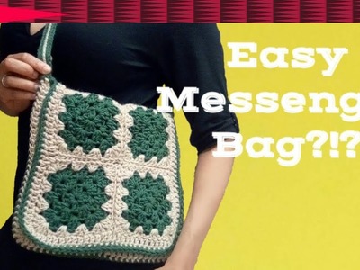 Crochet Purse Patterns (2018) Crochet granny Square Messenger bag