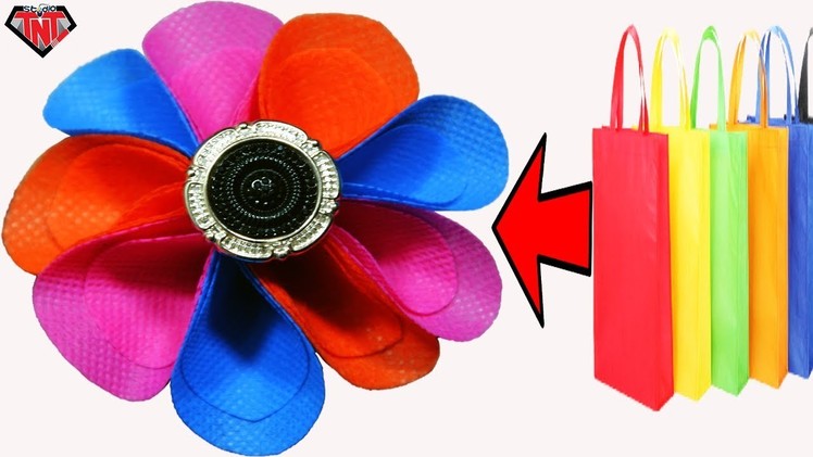 DIY Hair Accessories || How to Make a Hair band out of Shopping Bag || DIY Hair Scrunchie