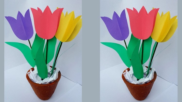 DIY: How to Make Easy & Beautiful Tulip Flower Bouquet!!!