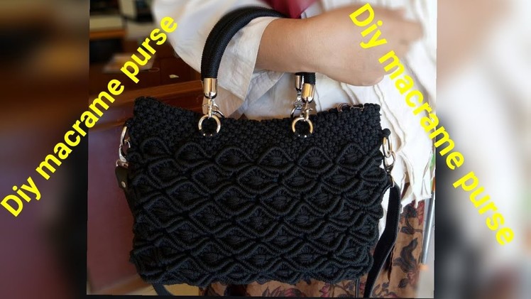 Diy how to make macrame purse # design 22