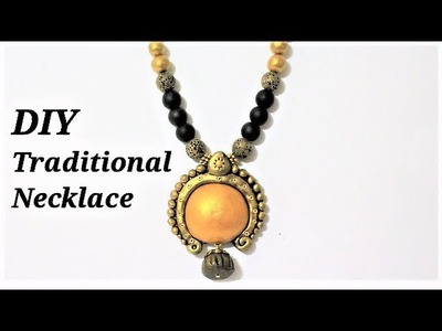 DIY Polymer Clay Traditional Style Necklace | Jewellery Making Tutorial