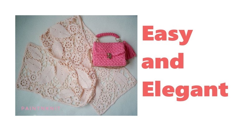 Easy Modern Irish Crochet Motif Shawl