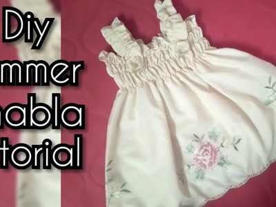 Eid frock Baby jhabla (frock) DIY| how to make baby jhabla frock cutting and stitching easy tutorial
