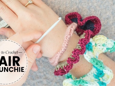 How to Crochet a Hair Scrunchie! | Crochet Tutorial for Beginners | Last Minute Laura