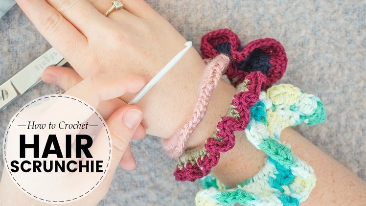 How to Crochet a Hair Scrunchie! | Crochet Tutorial for Beginners | Last Minute Laura