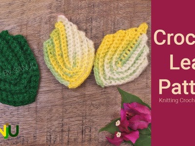 How to crochet a leaf design | Crochet leaf pattern