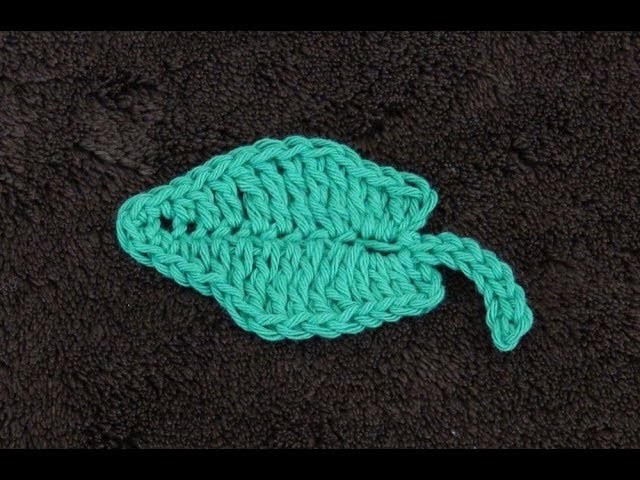 How to Crochet Leaf Pattern #712│by ThePatternFamily
