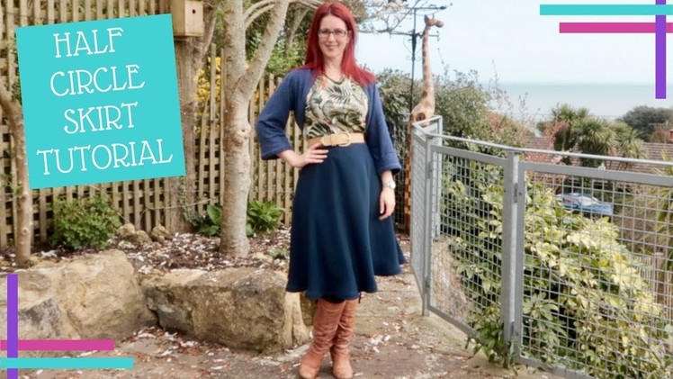 How To :: Half Circle Skirt Tutorial :: No Maths Required!