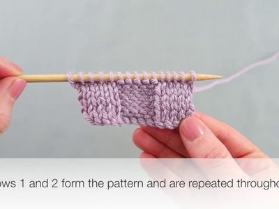 How to knit 5x5 Rib Stitch