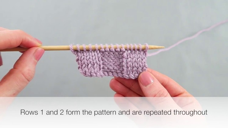 How to knit 5x5 Rib Stitch