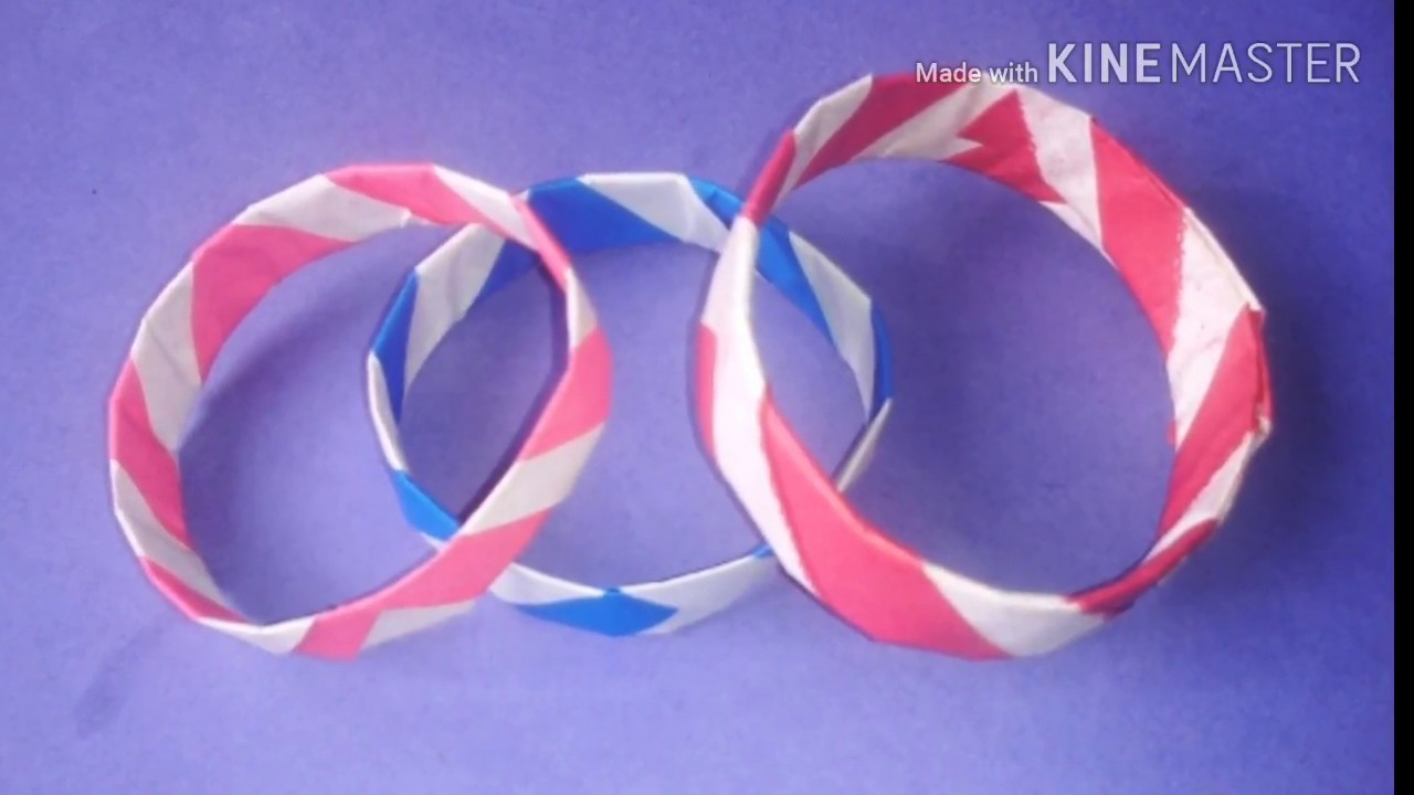 How to make a Bracelet? Easy and Simple paper Bracelet for