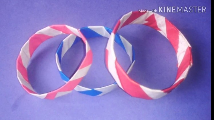 How to make a Bracelet? Easy and Simple paper Bracelet for Kids.