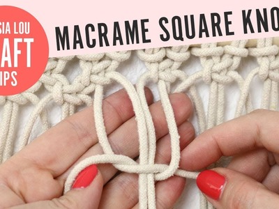 How to Make a Macrame Square Knot