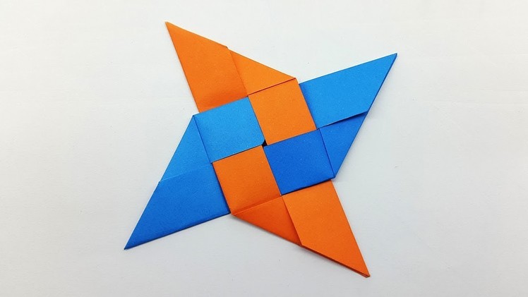 How to make a Paper Ninja Star (Shuriken) very easy - Origami Ninja Star