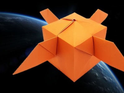 How to make a Paper Satellite for Kids - Easy Paper Crafts and Origami