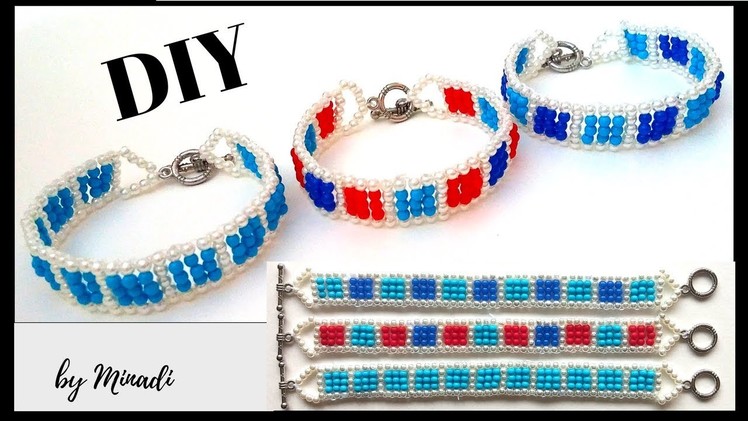 ✅How to make a simple bracelet design . DIY Bracelets with beads