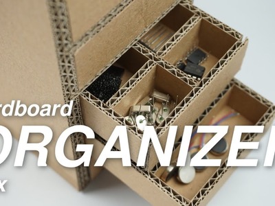How to make an Organizer Box [DIY] - easy cardboard project