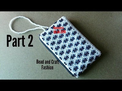 How to make beaded bag || Crystal bag || Pearl bag || Clutch bag|| Crystal Pouch || Part 2