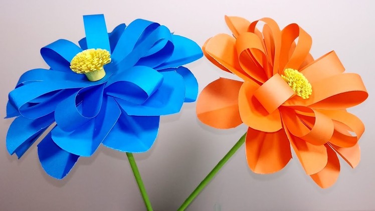 How to Make Beautiful Flower with Color Paper | DIY -  Jarine's Crafty Creation