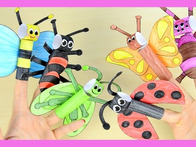 How to Make Bugs Finger Puppets - printable templates included