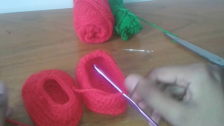 How to make crochet baby shoes part-3 (উলের তৈরি জুতা পর্ব ৩)