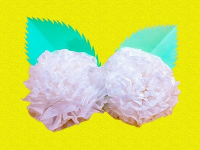 How to make easy Tissue Paper Flower || Round Toilet Paper Flower || Handy Crafts