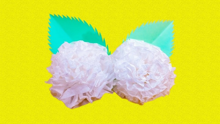 How to make easy Tissue Paper Flower || Round Toilet Paper Flower || Handy Crafts