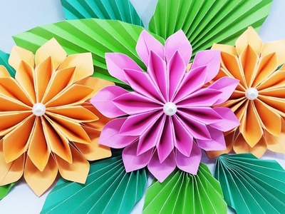 How To Make Flower Bouquet With Color Paper At Home | DIY Paper Flowers Step by Step