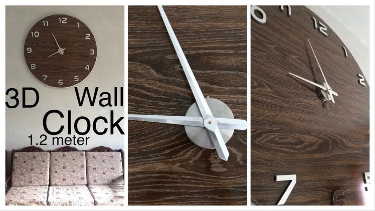 How To Make Giant Wall Clock 120cm
