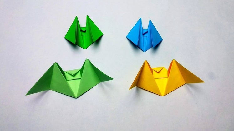 How to make paper  Bat? (3D Origami Animals Instructions)