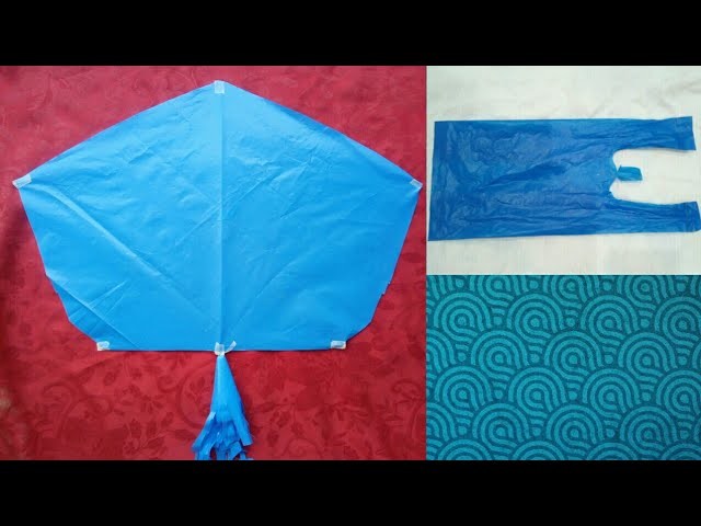 How to make pentagonal kite with plastic bag(patang)?
