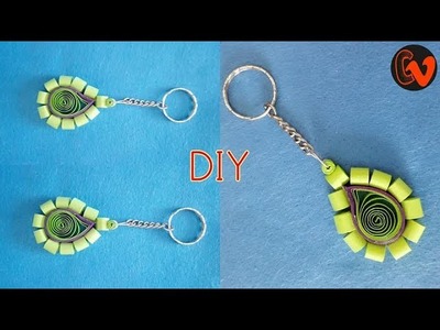 How to Make Quilling Key Chain. Quilled Key chain Tutorial. Design 13