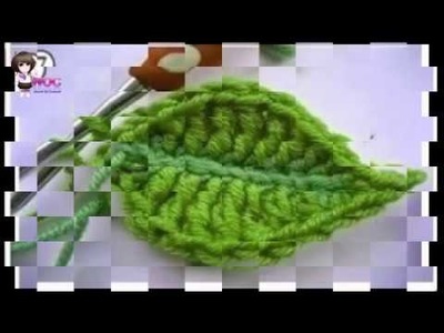 How to make step by step crochet leaf in easy way