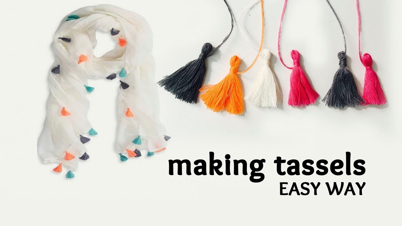 How to make tassels how to attach tassels to a scarf
