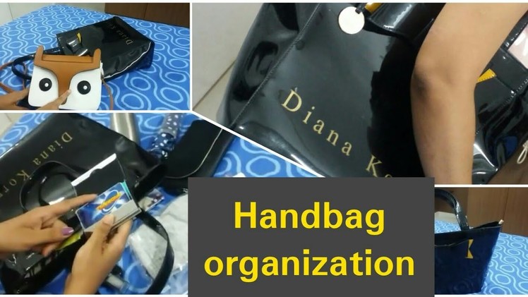 How to organize purse- handbag organization | hand bag organisation in tamil