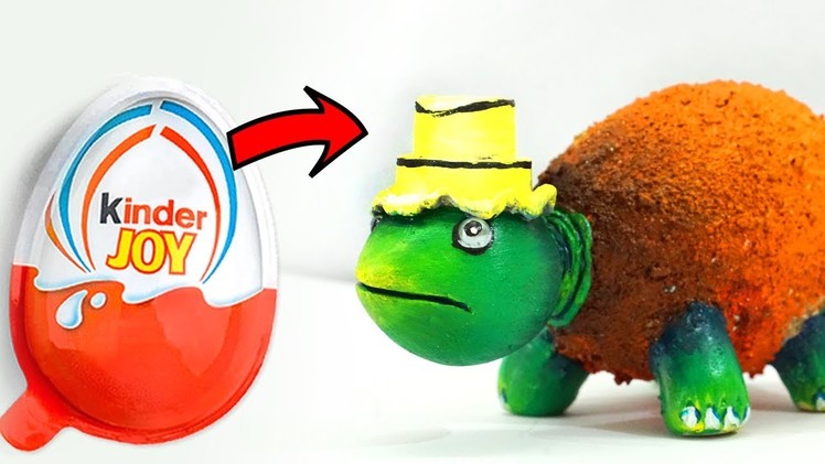 How to Reuse Waste Kinder Joy Cover to Make Cute Turtle | Best out of waste Craft Idea