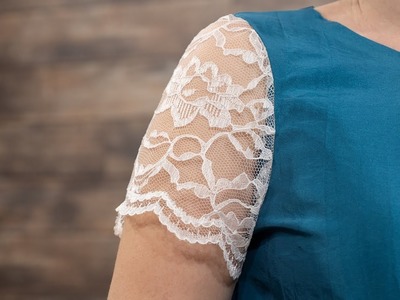 How to Sew a Lace Hem using the Border