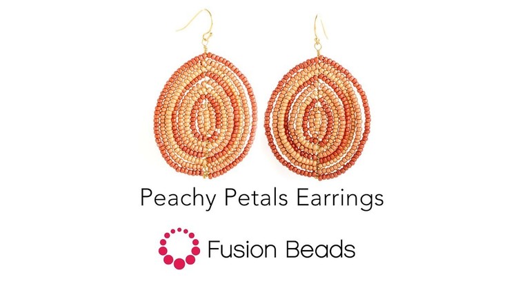 Learn how to create the Peachy Petals Earrings by Fusion Beads