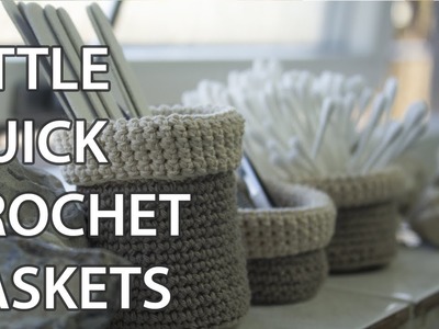 Little crochet baskets - A quick crochet project