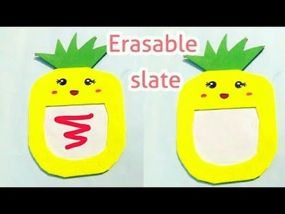 Magic Paper Slate - how to make erasable slate (kawaii) WITH PAPER | cool and creative #125
