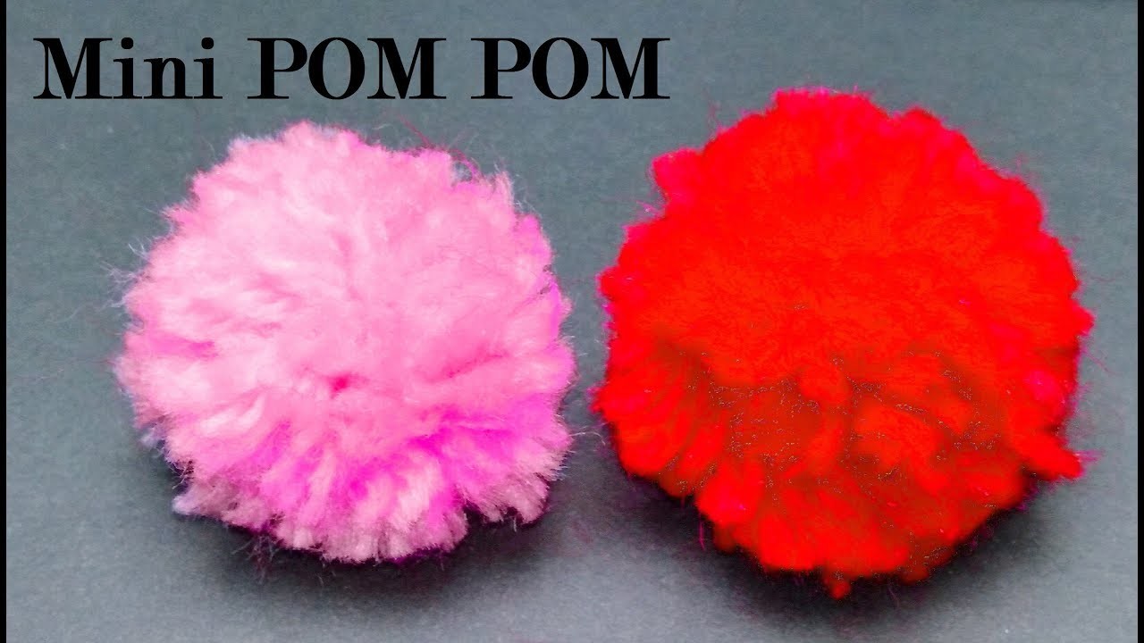 Mini Pom Poms How To Make Mini Yarn Pom Poms Diy Easy Pom Pom Craft 1398