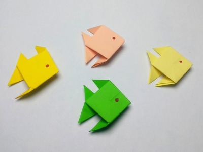 Origami crafts: How to make paper fish for kids