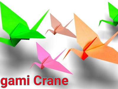Origami Crane | Paper Crane | How To Make An Origami Paper Crane(Tutorial)