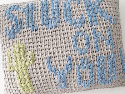 "Stuck on You" Crochet Cactus Pillow - Free Crochet Pattern & Tutorial