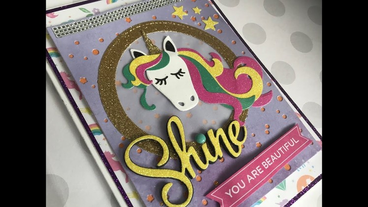 Taylored Expressions Unicorns - DIY Treat Bag & Unicorn Handmade Card