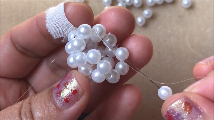 Tutorial - Beaded Pearls Ball - DIY