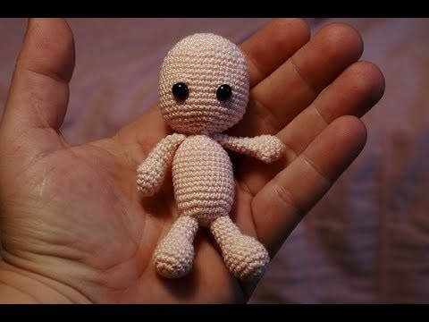 Tutorial - Crochet Pattern Baby - Miniature Doll for the Dollhouse