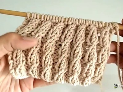Tutorial Knitting Motif Baby Cable Ribbing