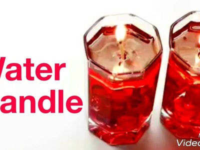 Water candle centrepiece. How to make water candle at home. Beautiful water candle.Diwali decoratin