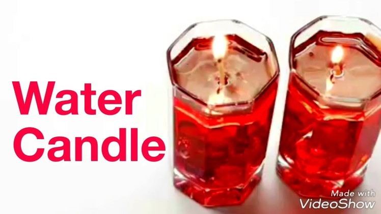 Water candle centrepiece. How to make water candle at home. Beautiful water candle.Diwali decoratin